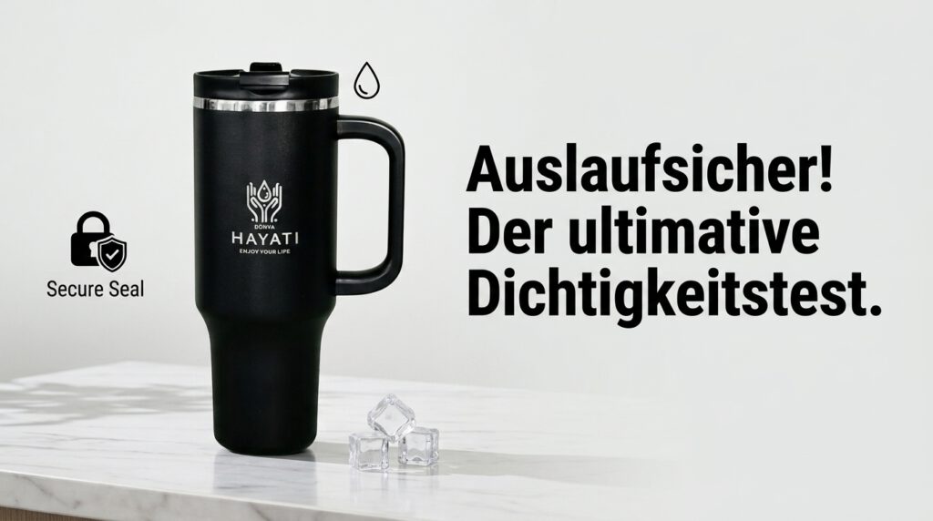 Auslaufsicher! Der ultimative Dichtigkeitstest.