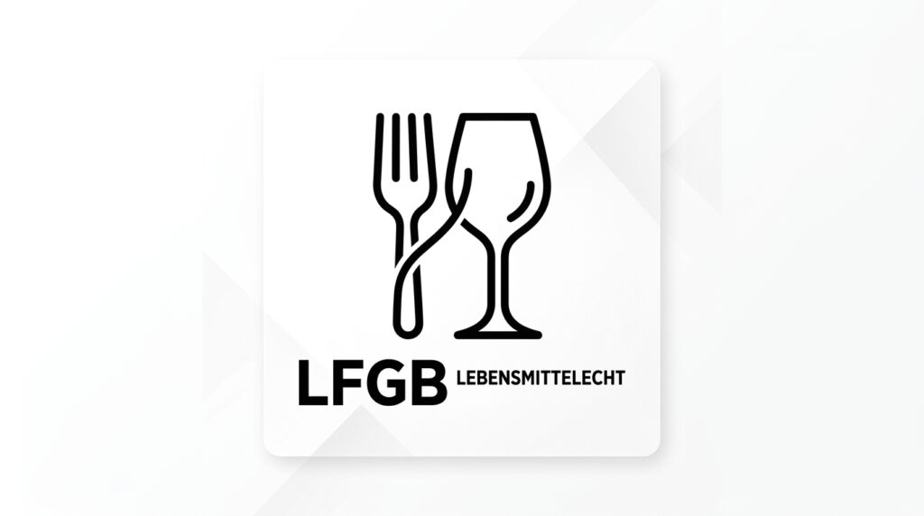 LFGB Zertifikat Symbol für lebensmittelechte Materialien und Produkte